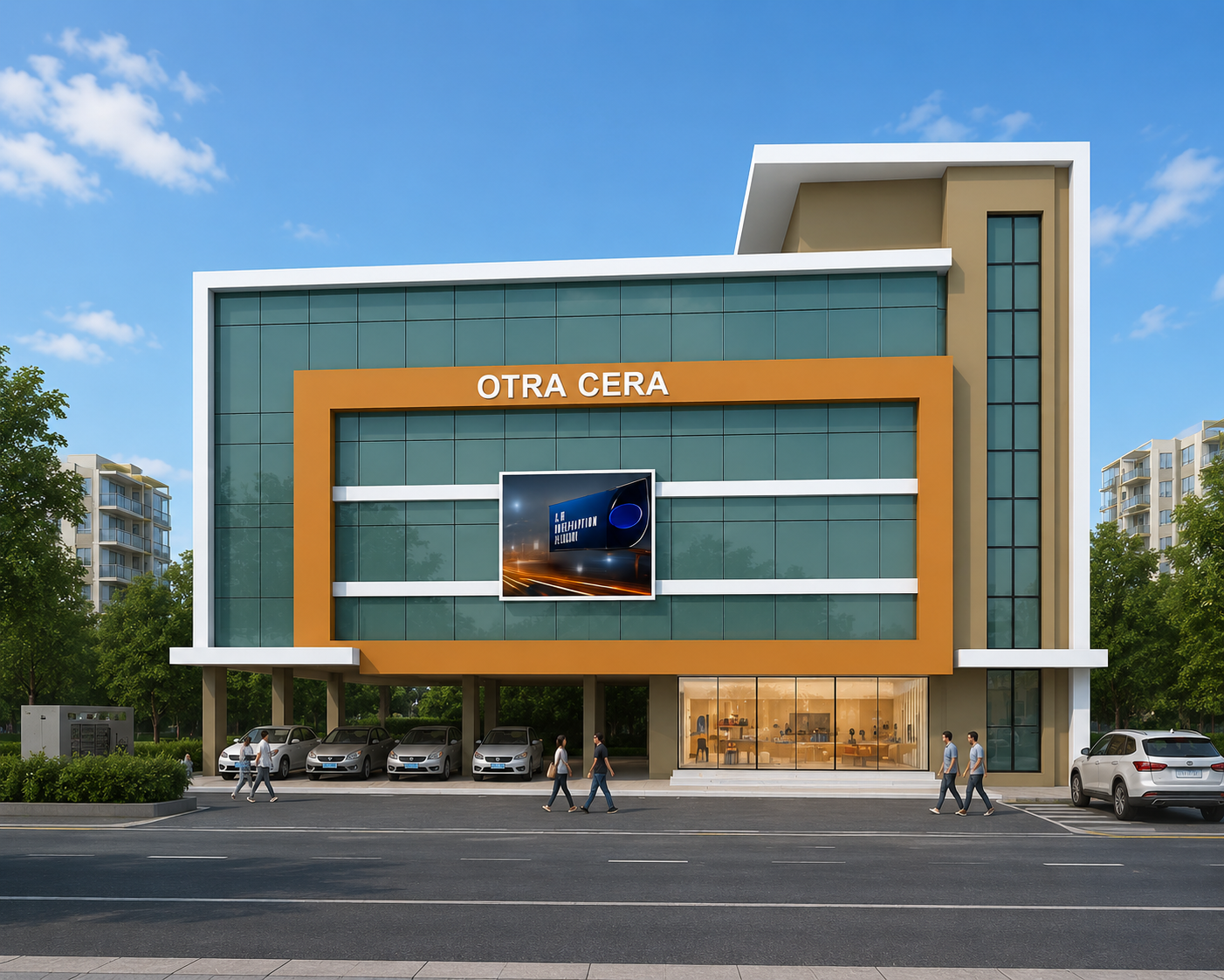 Otracera front view architectural visual